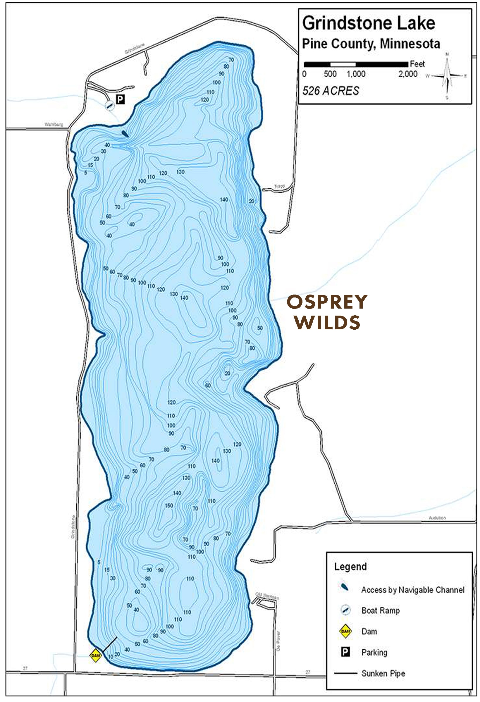 Osprey Wilds on Grindstone Lake by Sandstone, MN